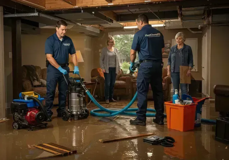 Basement Water Extraction and Removal Techniques process in Bourbon, IN